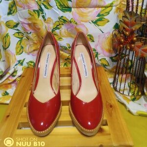 Red Platform Heels /NEW